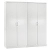 ΣΕΤ 2 ΝΤΟΥΛΑΠΕΣ 2ΦΥΛΛΕΣ JENNA HM11350.05 ΜΕΛΑΜΙΝΗ ΣΕ ΛΕΥΚΟ 160x43x181Υεκ