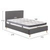 ΚΡΕΒΑΤΙ ΔΙΠΛΟ ΜΕ ΣΤΡΩΜΑ INDRA HM10810.01 ΓΚΡΙ ΥΦΑΣΜΑ--ΓΙΑ ΣΤΡΩΜΑ 160x200εκ ΚΡΕΒΑΤΙ ΔΙΠΛΟ ΜΕ ΣΤΡΩΜΑ INDRA HM10810.01 ΓΚΡΙ ΥΦΑΣΜΑ--ΓΙΑ ΣΤΡΩΜΑ 160x200εκ