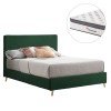 ΚΡΕΒΑΤΙ ΔΙΠΛΟ ΜΕ ΣΤΡΩΜΑ INDRA HM10810.13 ΚΥΠΑΡΙΣΣΙ ΒΕΛΟΥΔΟ--ΓΙΑ ΣΤΡΩΜΑ 160x200εκ