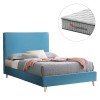 ΚΡΕΒΑΤΙ ΗΜΙΔΙΠΛΟ ΜΕ ΣΤΡΩΜΑ MAYLIN HM10758.08 ΒΕΛΟΥΔΟ ΤΙΡΚΟΥΑΖ--ΣΤΡΩΜΑ 120Χ200εκ