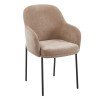 ΠΟΛΥΘΡΟΝΑ ΤΡΑΠΕΖΑΡΙΑΣ MANIDO HM18429.03 TAUPE ΥΦΑΣΜΑ-ΜΕΤΑΛ.ΜΑΥΡΑ ΠΟΔΙΑ 54x61x87Υεκ