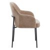 ΠΟΛΥΘΡΟΝΑ ΤΡΑΠΕΖΑΡΙΑΣ MANIDO HM18429.03 TAUPE ΥΦΑΣΜΑ-ΜΕΤΑΛ.ΜΑΥΡΑ ΠΟΔΙΑ 54x61x87Υεκ