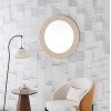 ΚΑΘΡΕΠΤΗΣ ΤΟΙΧΟΥ FONTE HM4880 ΠΛΑΙΣΙΟ MDF ΜΕ PVC ΣΕ ΧΡΩΜΑΤΙΣΜΟ ΤΡΑΒΕΡΤΙΝΑΣ Φ80εκ.