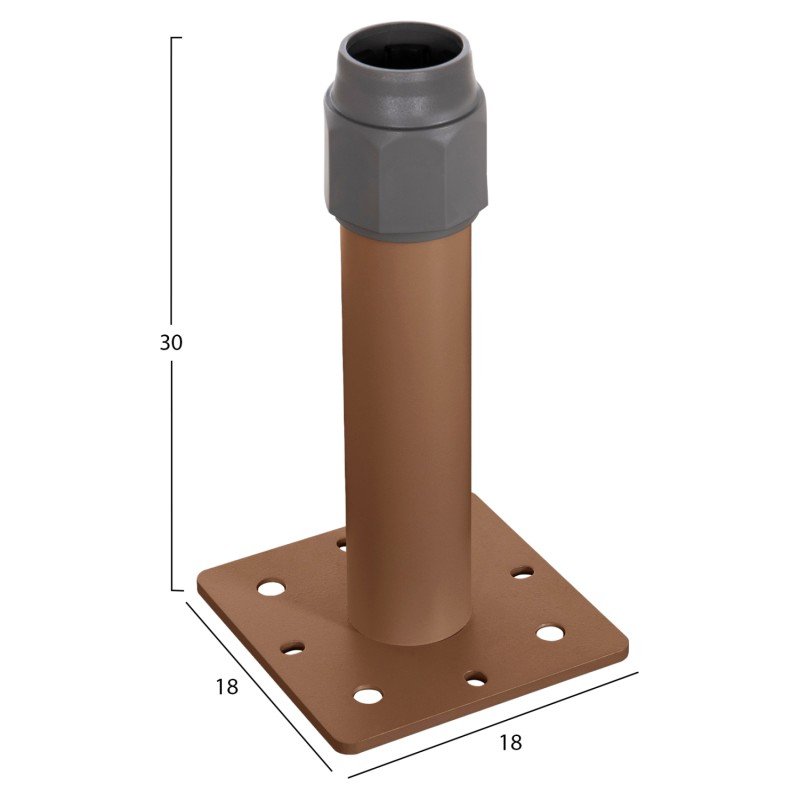 ΒΑΣΗ ΟΜΠΡΕΛΑΣ ΑΛΟΥΜΙΝΙΟΥ HM6607.02 HEAT TRANSFER ΑΛΟΥΜΙΝΙΟ 18x18x30Υεκ.