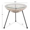ΣΕΤ ΕΞΩΤΕΡΙΚΟΥ ΧΩΡΟΥ 3ΤΜΧ ACAPULCO HM11861.03 P.E.RATTAN ΕΚΡΟΥ-ΜΕΤΑΛΛΟ ΣΕ ΜΑΥΡΟ