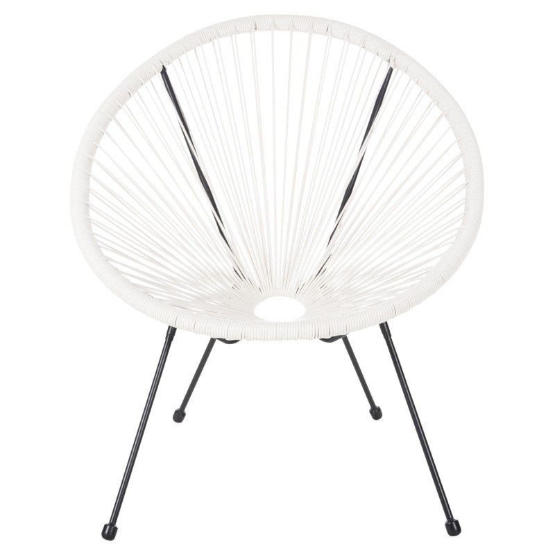 ΣΕΤ ΕΞΩΤΕΡΙΚΟΥ ΧΩΡΟΥ 3ΤΜΧ ACAPULCO HM11861.12 P.E.RATTAN ΛΕΥΚΟ-ΜΕΤΑΛΛΟ ΣΕ ΜΑΥΡΟ