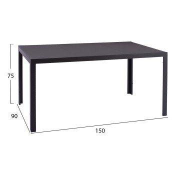 ΣΕΤ ΤΡΑΠΕΖΑΡΙΑΣ ΕΞ.ΧΩΡΟΥ 5ΤΜΧ MORNER HM21008 ΜΕΤΑΛΛΟ & WICKER ΣΕ ΓΚΡΙ