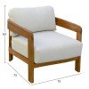 ΠΟΛΥΘΡΟΝΑ LOUNGE ΕΞ.ΧΩΡΟΥ SOLARA HM6513 ΞΥΛΟ ΑΚΑΚΙΑΣ ΦΥΣΙΚΟ-ΜΑΞΙΛΑΡΙΑ ΕΚΡΟΥ 75x70x75Υεκ
