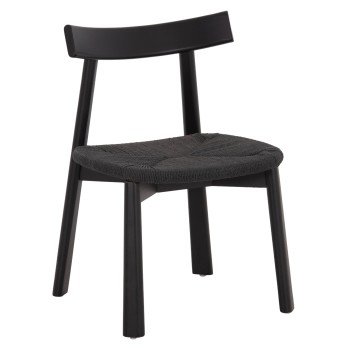 KΑΡΕΚΛΑ ΤΡΑΠΕΖΑΡΙΑΣ OSORIO HM18335.02 RUBBERWOOD & ΣΧΟΙΝΙ ΣΕ ΜΑΥΡΟ 51x55x74Υεκ