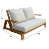 ΣΕΤ ΣΑΛΟΝΙ LOUNGE 4ΤΜΧ MIREX HM6521 ΞΥΛΟ ΑΚΑΚΙΑΣ--ΠΟΛΥΕΣΤΕΡΙΚΑ ΜΑΞΙΛΑΡΙΑ ΕΚΡΟΥ