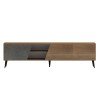 ΕΠΙΠΛΟ ΤΗΛΕΟΡΑΣΗΣ CATERRA HM18374.14 ΜΕΛΑΜΙΝΗ ΦΥΣΙΚΟ-MOORE STONE 180Χ35.5Χ48Υεκ.
