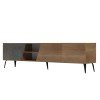 ΕΠΙΠΛΟ ΤΗΛΕΟΡΑΣΗΣ CATERRA HM18374.14 ΜΕΛΑΜΙΝΗ ΦΥΣΙΚΟ-MOORE STONE 180Χ35.5Χ48Υεκ.