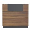 ΓΡΑΦΕΙΟ ΥΠΟΔΟΧΗΣ (RECEPTION) BARRY HM2152.03 ΜΕΛΑΜΙΝΗ ΣΕ ΚΑΡΥΔΙ-ΓΚΡΙ 120x70x110Υεκ.