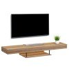 ΕΠΙΠΛΟ ΤΗΛΕΟΡΑΣΗΣ ΤΟΙΧΟΥ ME LED SAVOR HM18381.01 ΜΕΛΑΜΙΝΗ ΣΕ OAK 150x29,5x22Υεκ