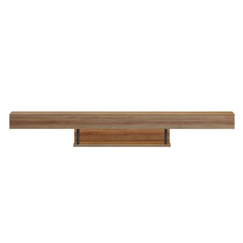 ΕΠΙΠΛΟ ΤΗΛΕΟΡΑΣΗΣ ΤΟΙΧΟΥ ME LED SAVOR HM18381.01 ΜΕΛΑΜΙΝΗ ΣΕ OAK 150x29,5x22Υεκ