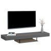 ΕΠΙΠΛΟ ΤΗΛΕΟΡΑΣΗΣ ΤΟΙΧΟΥ ME LED SAVOR HM18381.05 ΜΕΛΑΜΙΝΗ ΣΕ ΓΚΡΙ 150x29,5x22Υεκ