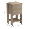 ΚΟΜΟΔΙΝΟ ARGUS HM18378.01 ΜΕΛΑΜΙΝΗ SONAMA 30x30x55Υεκ.