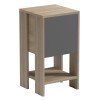 ΚΟΜΟΔΙΝΟ ARGUS HM18378.13 ΜΕΛΑΜΙΝΗ SONAMA/ΓΚΡΙ 30x30x55Υεκ.