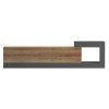 ΕΠΙΠΛΟ ΤΗΛΕΟΡΑΣΗΣ ΤΟΙΧΟΥ ESSENZA HM18372.13 ΜΕΛΑΜΙΝΗ OAK/ΓΚΡΙ 150x29.6x38.6Υεκ.
