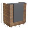 ΓΡΑΦΕΙΟ ΥΠΟΔΟΧΗΣ (RECEPTION) KARMEN HM2155.03 ΜΕΛΑΜΙΝΗ ΚΑΡΥΔΙ/ΓΚΡΙ 100x70x110Υεκ