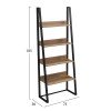 ΡΑΦΙΕΡΑ IZABEL HM18376.01 ΜΕΤΑΛΛΟ--ΜΕΛΑΜΙΝΗ ΣΕ OAK 75x36x185Υεκ.