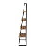 ΡΑΦΙΕΡΑ IZABEL HM18376.01 ΜΕΤΑΛΛΟ--ΜΕΛΑΜΙΝΗ ΣΕ OAK 75x36x185Υεκ.