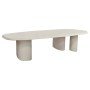 ΤΡΑΠΕΖΙ ΤΡΑΠΕΖΑΡΙΑΣ FIBER CEMENT ΟΒΑΛ GLEN HM6598.02 ΜΠΕΖ 260x95x75Υεκ