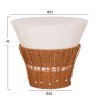 ΣΕΤ 2ΤΜΧ ΒΟΗΘΗΤΙΚΑ ΤΡΑΠΕΖΙΑ PERRAL HM21138.02 FIBER CEMENT ΛΕΥΚΟ-ΦΥΣΙΚΟ RATTAN