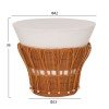 ΣΕΤ 2ΤΜΧ ΒΟΗΘΗΤΙΚΑ ΤΡΑΠΕΖΙΑ PERRAL HM21138.02 FIBER CEMENT ΛΕΥΚΟ-ΦΥΣΙΚΟ RATTAN
