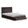 ΚΡΕΒΑΤΙ ΜΟΝΟ ΜΕ ΣΥΡΤΑΡΙ & ΣΤΡΩΜΑ MELANY HM10756.02 ΜΕΛΑΜΙΝΗ ZEBRANO--ΓΙΑ 90x190εκ
