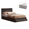 ΚΡΕΒΑΤΙ ΜΟΝΟ ΜΕ ΣΥΡΤΑΡΙ & ΣΤΡΩΜΑ MELANY HM10756.02 ΜΕΛΑΜΙΝΗ ZEBRANO--ΓΙΑ 90x190εκ