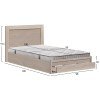 ΚΡΕΒΑΤΙ ΜΟΝΟ ΜΕ ΣΥΡΤΑΡΙ & ΣΤΡΩΜΑ MELANY HM10756.03 ΜΕΛΑΜΙΝΗ SONAMA--ΓΙΑ 90x190εκ