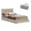 ΚΡΕΒΑΤΙ ΜΟΝΟ ΜΕ ΣΥΡΤΑΡΙ & ΣΤΡΩΜΑ MELANY HM10756.03 ΜΕΛΑΜΙΝΗ SONAMA--ΓΙΑ 90x190εκ