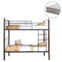 ΚΟΥΚΕΤΑ ΜΕ ΣΤΡΩΜΑΤΑ STOREY HM10749.10 ΜΕΤΑΛΛΟ & ΞΥΛΟ RUBBERWOOD--ΣΤΡΩΜΑΤΑ 90x190εκ.
