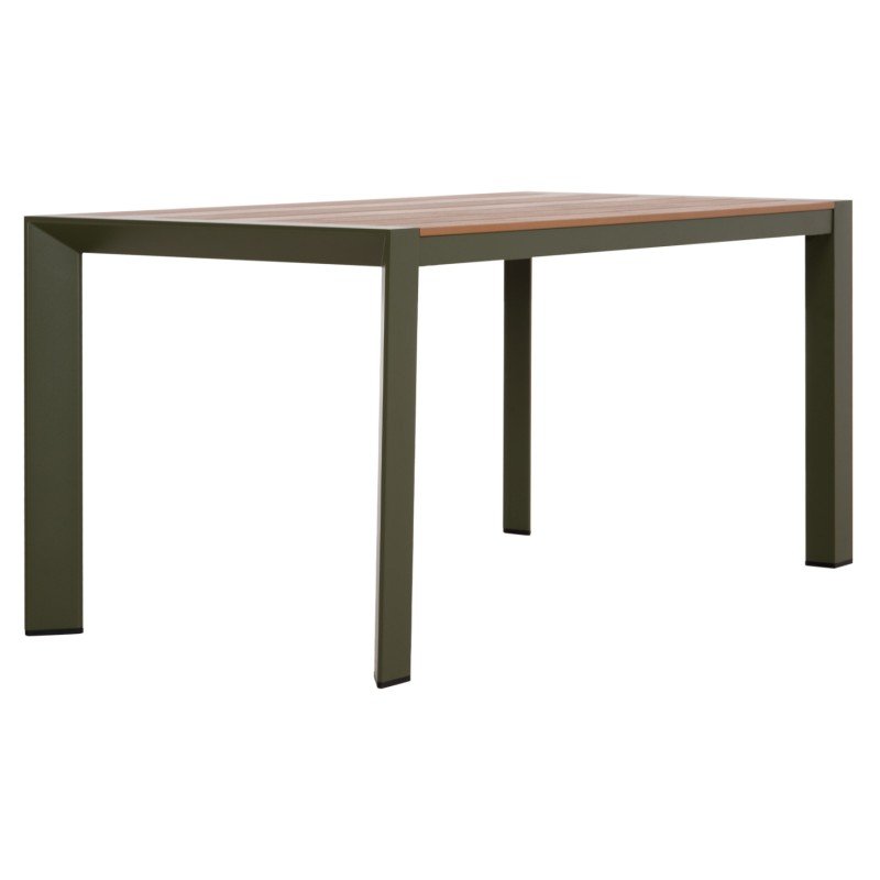 ΤΡΑΠΕΖΙ ΕΞΩΤ.ΧΩΡΟΥ GOYA HM6059.07 ΑΛΟΥΜΙΝΙΟ ΣE OLIVE GREEN & POLYWOOD 160X80Χ75Υεκ.