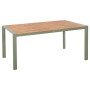 ΤΡΑΠΕΖΙ ΕΞΩΤ.ΧΩΡΟΥ GOYA HM6059.07 ΑΛΟΥΜΙΝΙΟ ΣE OLIVE GREEN & POLYWOOD 160X80Χ75Υεκ.