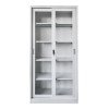 ΒΙΒΛΙΟΘΗΚΗ ΜΕ ΣΥΡΟΜΕΝΕΣ ΠΟΡΤΕΣ SIDER HM6632.02 ΜΕΤΑΛΛΙΚΗ ΛΕΥΚΗ 90x40x185Υεκ