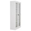 ΒΙΒΛΙΟΘΗΚΗ ΜΕ ΣΥΡΟΜΕΝΕΣ ΠΟΡΤΕΣ SIDER HM6632.02 ΜΕΤΑΛΛΙΚΗ ΛΕΥΚΗ 90x40x185Υεκ