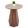 ΤΡΑΠΕΖΙ ΒΟΗΘΗΤΙΚΟ VENERA HM18442 ΚΕΡΑΜΙΚΟ TOP ΟΨΗ ΤΡΑΒΕΡΤΙΝΑΣ-MDF ΚΑΡΥΔΙ Φ45x50Υεκ.