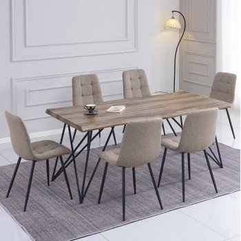 ΣΕΤ ΤΡΑΠΕΖΑΡΙΑΣ 7ΤΜΧ VIGOR HM21355 ΤΡΑΠΕΖΙ 180x90εκ ΜΕ 6 ΚΑΡΕΚΛΕΣ ΣΕΤ ΤΡΑΠΕΖΑΡΙΑΣ 7ΤΜΧ VIGOR HM21355 ΤΡΑΠΕΖΙ 180x90εκ ΜΕ 6 ΚΑΡΕΚΛΕΣ