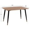 ΣΕΤ ΤΡΑΠΕΖΑΡΙΑΣ 5ΤΜΧ GAFF HM10847.02 MDF TOP ΦΥΣΙΚΟ--ΥΦΑΣΜΑ ΜΠΕΖ & ΜΕΤΑΛΛΟ ΜΑΥΡΟ