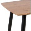 ΣΕΤ ΤΡΑΠΕΖΑΡΙΑΣ 5ΤΜΧ GAFF HM10847.02 MDF TOP ΦΥΣΙΚΟ--ΥΦΑΣΜΑ ΜΠΕΖ & ΜΕΤΑΛΛΟ ΜΑΥΡΟ