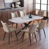 ΣΕΤ ΤΡΑΠΕΖΑΡΙΑΣ 7ΤΜΧ ISKA HM21363 ΚΕΡΑΜΙΚΟ TOP/ΜΕΤΑΛ. ΠΟΔΙΑ--PU ΜΠΕΖ/ΜΕΤΑΛ.ΠΟΔΙΑ