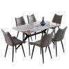 ΣΕΤ ΤΡΑΠΕΖΑΡΙΑΣ 7ΤΜΧ AIKA HM21364 ΚΕΡΑΜΙΚΟ TOP/ΜΕΤΑΛ. ΠΟΔΙΑ--PU ΓΚΡΙ/ΜΕΤΑΛ.ΠΟΔΙΑ