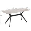 ΣΕΤ ΤΡΑΠΕΖΑΡΙΑΣ 7ΤΜΧ AIKA HM21364 ΚΕΡΑΜΙΚΟ TOP/ΜΕΤΑΛ. ΠΟΔΙΑ--PU ΓΚΡΙ/ΜΕΤΑΛ.ΠΟΔΙΑ