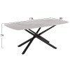 ΣΕΤ ΤΡΑΠΕΖΑΡΙΑΣ 7ΤΜΧ HANAE HM21365 ΚΕΡΑΜΙΚΟ TOP/ΜΕΤΑΛ. ΠΟΔΙΑ--PU ΜΟΚΑ/ΜΕΤΑΛ.ΠΟΔΙΑ