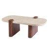 ΤΡΑΠΕΖΙ ΣΑΛΟΝΙΟΥ ARDEN HM18435 MDF TOP ΟΨΗ ΤΡΑΒΕΡΤΙΝΑΣ-MDF ΠΟΔΙΑ ΚΑΡΥΔΙ 120x60x40Υεκ