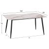 ΣΕΤ ΤΡΑΠΕΖΑΡΙΑΣ 5ΤΜΧ DRENNY HM10952.03 ΚΕΡΑΜΙΚΟ TOP--ΥΦΑΣΜΑ TAUPE & ΜΕΤΑΛ.ΠΟΔΙΑ