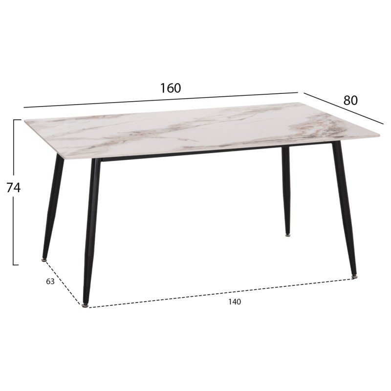 ΣΕΤ ΤΡΑΠΕΖΑΡΙΑΣ 5ΤΜΧ DRENNY HM10952.03 ΚΕΡΑΜΙΚΟ TOP--ΥΦΑΣΜΑ TAUPE & ΜΕΤΑΛ.ΠΟΔΙΑ