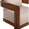 LOUNGE ΣΕΤ KIOTO HM10960 ΤΡΑΠΕΖΑΚΙ & 2 ΠΟΛΥΘΡΟΝΕΣ--ΞΥΛΟ TEAK--ΜΠΕΖ ΜΑΞΙΛΑΡΙΑ